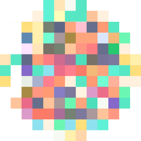 abstract colorful tile mosaic creating circular pattern on transparent background - Download Free Stock Videos Pikwizard.com
