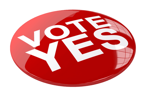 vote yes text on red button with transparent background - Download Free Stock Videos Pikwizard.com