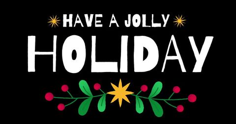 Festive Jolly Holiday Greeting with Christmas Decorations - Download Free Stock Images Pikwizard.com