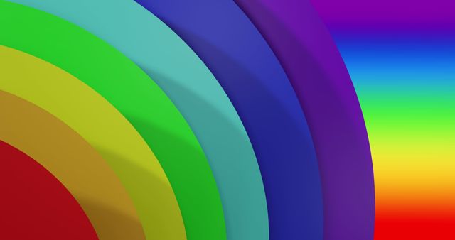 Vibrant Concentric Circles with Rainbow Spectrum - Download Free Stock Images Pikwizard.com