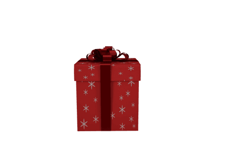 Red Christmas Gift Box with Snowflakes on Transparent Background - Download Free Stock Videos Pikwizard.com