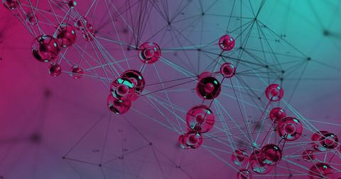 Abstract Digital Network with Vibrant Colors - Download Free Stock Images Pikwizard.com