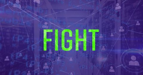 Fight Against Cyber Threats in Modern Server Room - Download Free Stock Images Pikwizard.com
