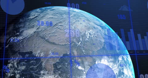 Digital Financial Data Processing on Earth Representation