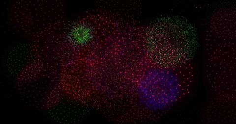 Colorful Fireworks Display Against Night Sky - Download Free Stock Images Pikwizard.com