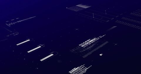 Futuristic Digital Interface with Data Analytics Icons - Download Free Stock Images Pikwizard.com
