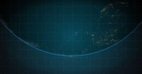 Digital Representation of Global Network with Blue Grid Overlay - Download Free Stock Images Pikwizard.com