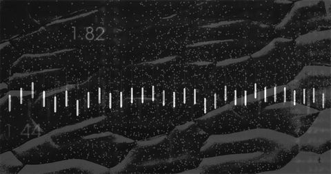 Digital waveform pulsing in futuristic tech interface