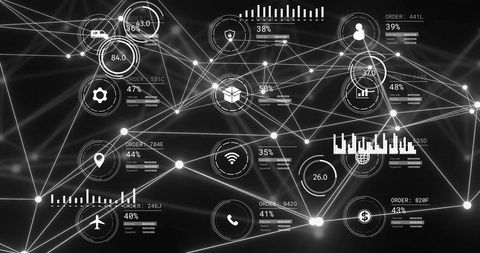 futuristic technology interface with data processing elements - Download Free Stock Images Pikwizard.com