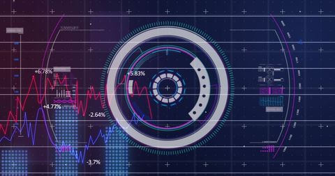 Futuristic Data Analysis Interface with Interactive Diagrams - Download Free Stock Images Pikwizard.com
