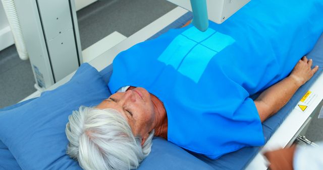 Senior Woman Undergoing Medical X-Ray Examination - Download Free Stock Images Pikwizard.com