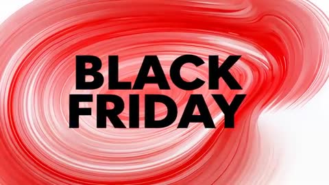 Dynamic Black Friday Swirl Animation Loop for Bold Retail Sale Promotion and Banner