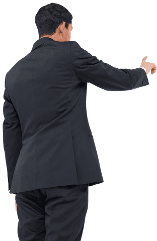 transparent businessman pointing with sophisticated suit - Download Free Stock Videos Pikwizard.com