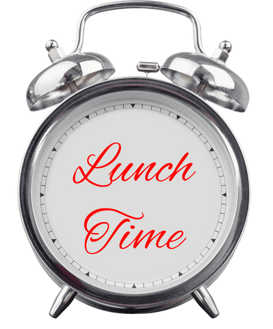 vintage alarm clock with lunch time text on transparent background - Download Free Stock Videos Pikwizard.com