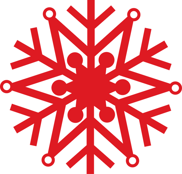 Red Snowflake Illustration on Transparent Background for Christmas Decorations - Download Free Stock Videos Pikwizard.com