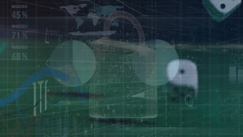 Digital Security and Risk in Financial Data Analysis Animation