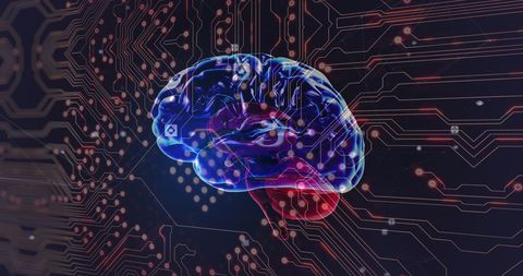 Digital Brain Merging with Circuit Board for AI Innovation