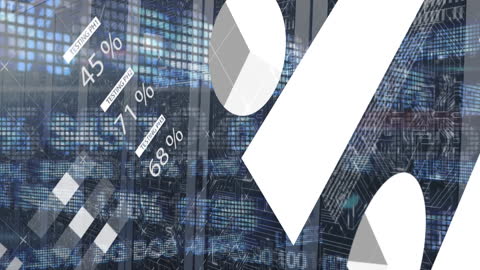 Digital Data Visualization in Server Room