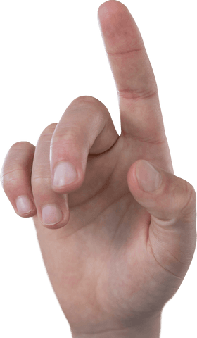 Transparent Hand Gesture Pointing Upwards in High Resolution - Download Free Stock Videos Pikwizard.com