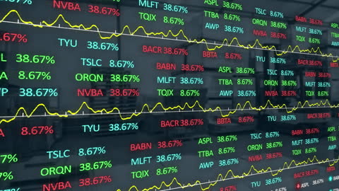 Dynamic Stock Market Data Display Background