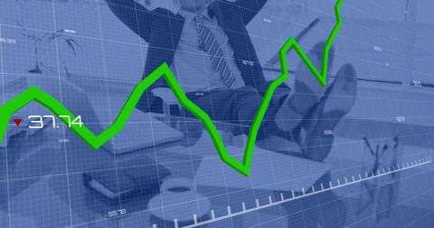 Statistical Data Analysis with Relaxed Businessman - Download Free Stock Images Pikwizard.com