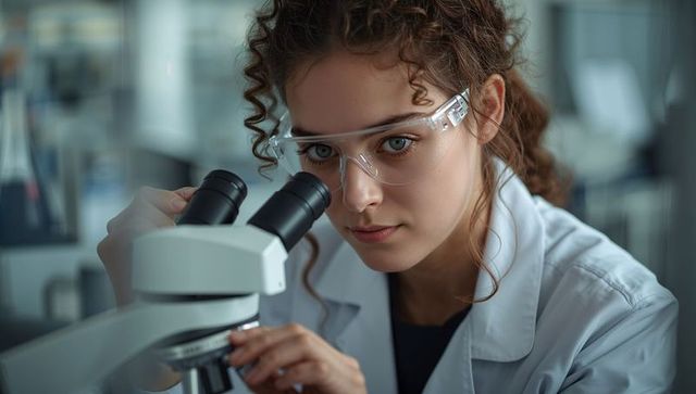 Scientist Conducting Microscopic Research in Laboratory Powerves Innovation