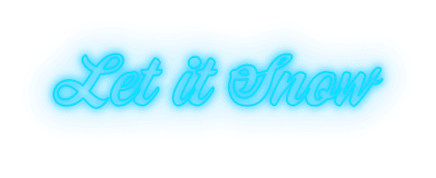 Transparent Neon Blue Let It Snow Christmas Text Design - Download Free Stock Videos Pikwizard.com