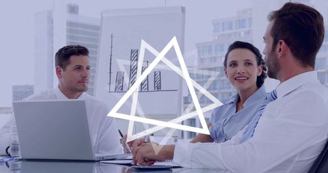 Professional Business Meeting with Focus on Strategy and Innovation