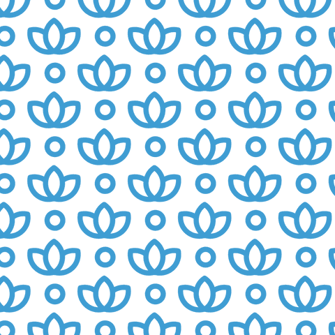 Transparent Pattern of Blue Lotus and Circles in Repetitive Design - Download Free Stock Videos Pikwizard.com