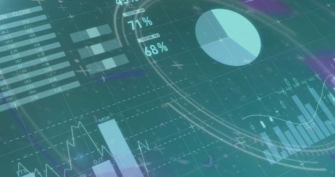 Digital Data Analysis and Global Connectivity Interface - Download Free Stock Images Pikwizard.com
