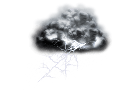 transparent storm cloud with striking lightning illustration - Download Free Stock Videos Pikwizard.com