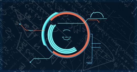 Futuristic Data Interface Over Mathematical Equations - Download Free Stock Images Pikwizard.com