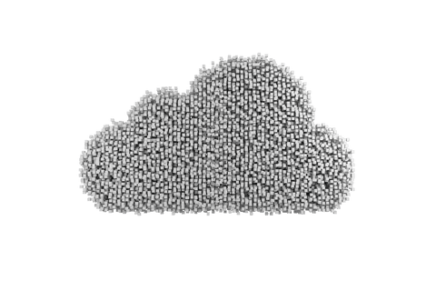 digital illustration of pixelated cloud on transparent background - Download Free Stock Videos Pikwizard.com