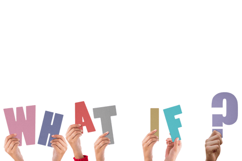 Hands Holding Transparent 'What If' Letters - Download Free Stock Videos Pikwizard.com