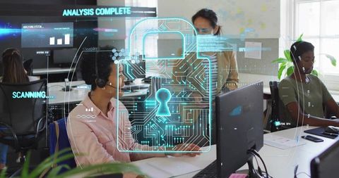 Cybersecurity Visualization in Modern Office Environment