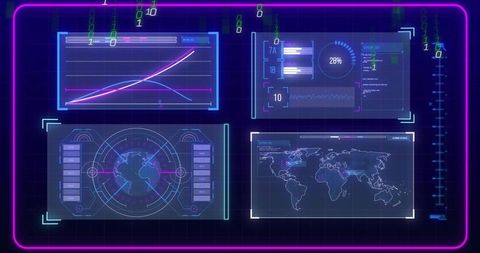 Holographic Data Interface with Graphs and Maps