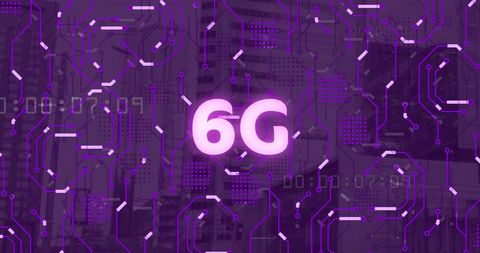 Futuristic 6G Concept with Digital Network Overlay - Download Free Stock Images Pikwizard.com