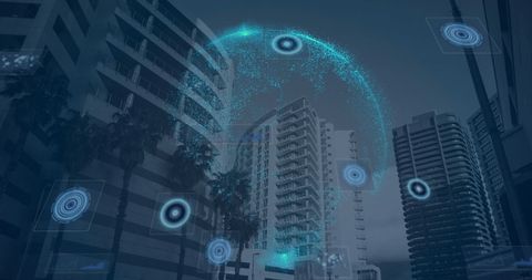 Digital Interface and Data Processing over Urban Cityscape