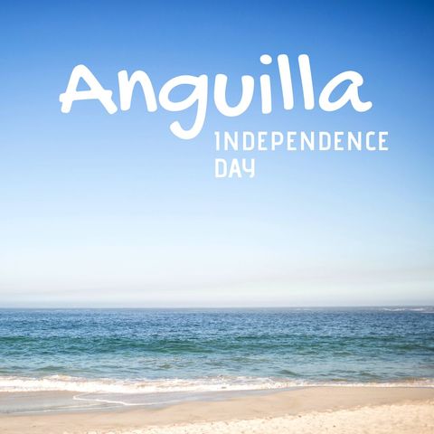 Celebrating Anguilla Independence Day on a Serene Beach - Download Free Stock Templates Pikwizard.com