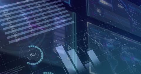 Digital Data Analysis and Business Technology Interface - Download Free Stock Images Pikwizard.com