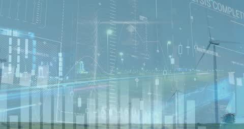 Data and Wind Energy Integration with Network Visualization