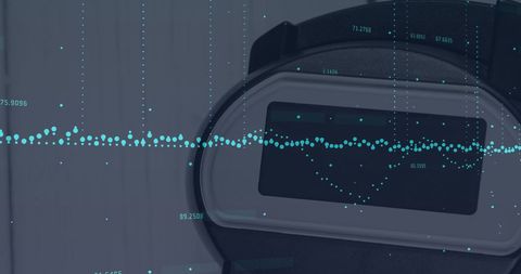 digital payment terminal with financial data processing overlay - Download Free Stock Images Pikwizard.com
