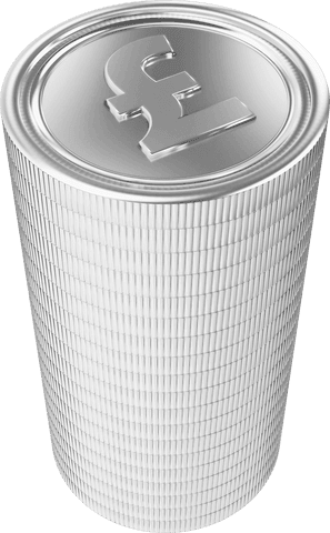 transparent silver coin stack with british pound symbol - Download Free Stock Videos Pikwizard.com