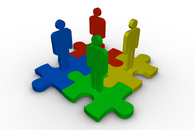 Colorful People Figures on Puzzle Pieces on Transparent Background - Download Free Stock Videos Pikwizard.com