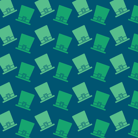 Green St. Patrick's Day Hats PNG Transparent Seamless Pattern - Download Free Stock Videos Pikwizard.com
