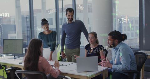 teamwork and financial analysis in modern office environment - Download Free Stock Images Pikwizard.com