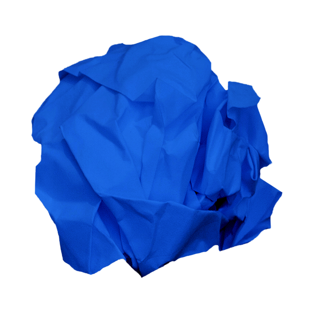 Close-up of Transparent Blue Crumpled Paper Isolated on White Background - Download Free Stock Videos Pikwizard.com