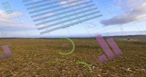 Augmented reality visualization over scenic landscape