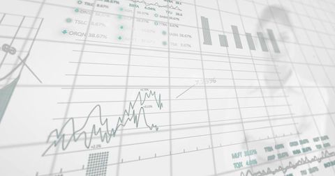 Digital Financial Data Analysis Overlay Chart Concept - Download Free Stock Images Pikwizard.com