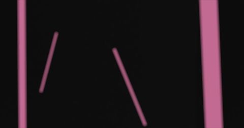 Pulsating Neon Lights on Black Background